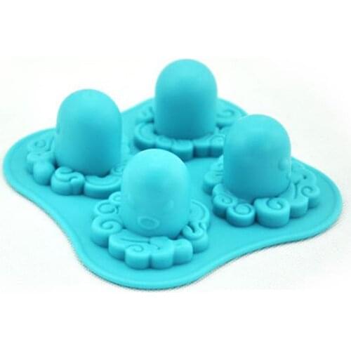 Octopus Ice Mold Silicone Trays High Quality Kitchen Fondant Accessories Tools Clay Cake Mold Baking DIY Soap Mold