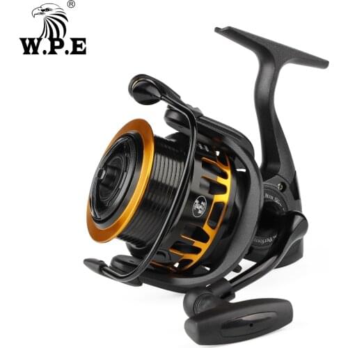 W.P.E HKV Fishing Reel 3500/4500 Spinning Reel 5+1 BBs Full Matel Line Spool 5.2:1 High Speed Gear Ratio Feeder Fishing Tackle