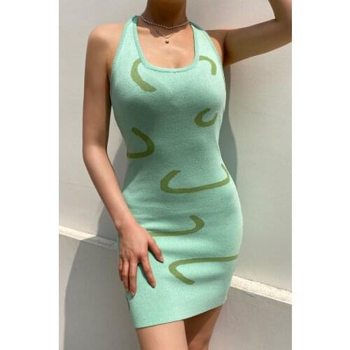 Sexy Women Summer Dress Bandage Bodycon Green Yellow Evening Party Short Mini Dresses 2021 Fashion Female Casual Slim Clothing