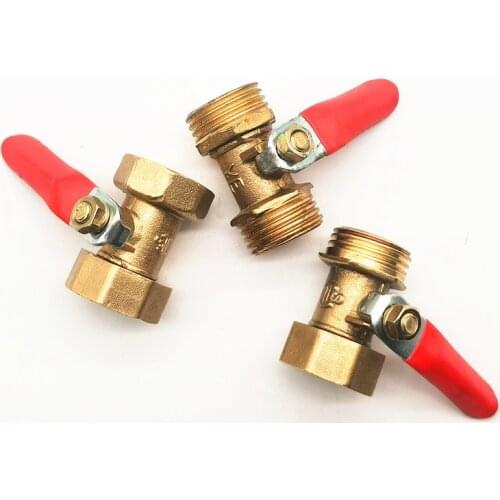 1/4'' 3/8'' 1/2'' BSP Female Thread Mini Ball Valve Brass Connector Joint Copper Fitting Coupler Adapter Water, Air, Oil