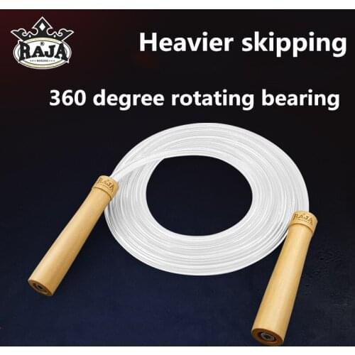 RAJA Jump Rope Heavy Adjustable Weighted earing Jump Rope Gym Equipment for Fitness MMA Boxing Workout Training Exercises