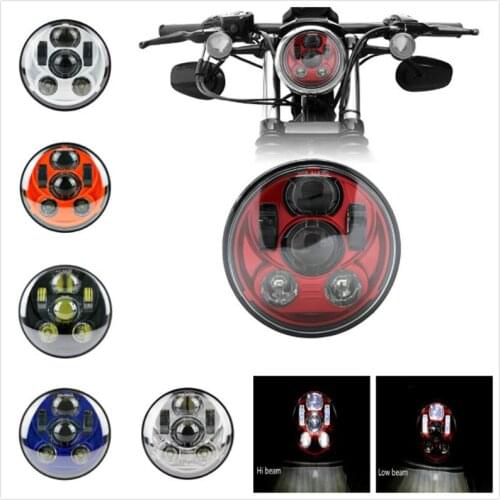 DOT E-MARK For 5 3/4" Led Motor Headlight 5.75" Projector LED Headlights Motorcycle for Sportster Dyna