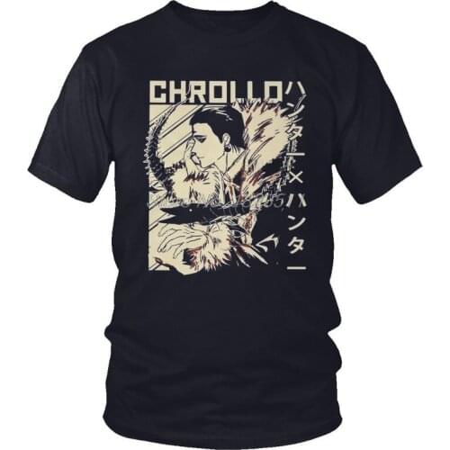 Tvoe Anime Manga Hunter X Hunter T-shirt Mens Harajuku T Shirt Short Sleeve Cotton Chrollo Lucilfer Tshirt Cool Tees Tops