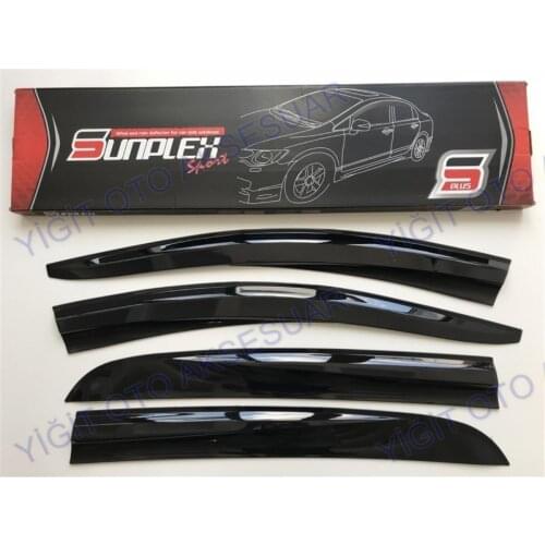 For OPEL CORSA E Rain Wind Deflector 2015-2018 Sunshade Curtains Car Windshield Auto Accessory Universal Spilitter Mud Flaps