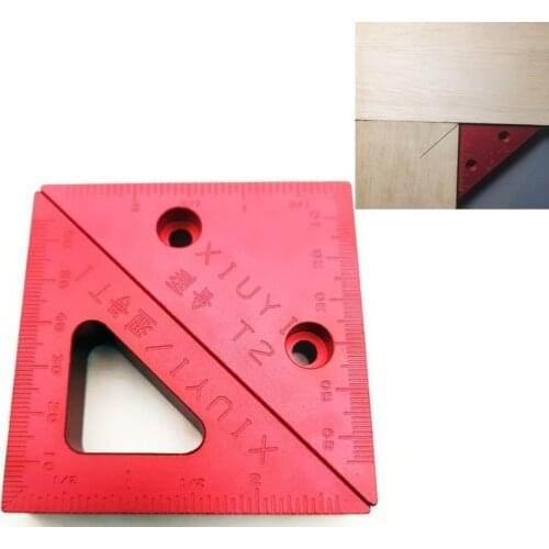 1PC Carpenter Square Ruler Clamping device fixing clip tool Aluminum Woodworking Triangle Ruler Woodworking Tool 113X75X75MM