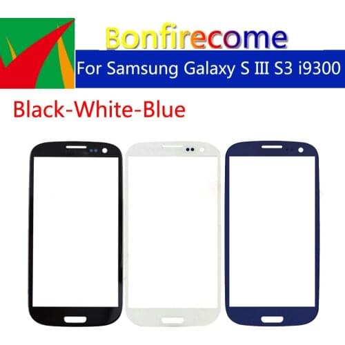 10pcs\lot S3 Touchscreen For Samsung Galaxy S III S3 i9300 i9308 GT-i9300 GT-i9308 LCD Front Outer Glass Touch Screen Lens