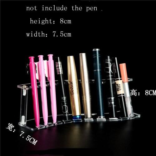 Acrylic 10 holes Pen holder Eyebrow Eyeliner Pencil Display Multi-Functional Exhibition Stand Jewelry Display Holder Shelf