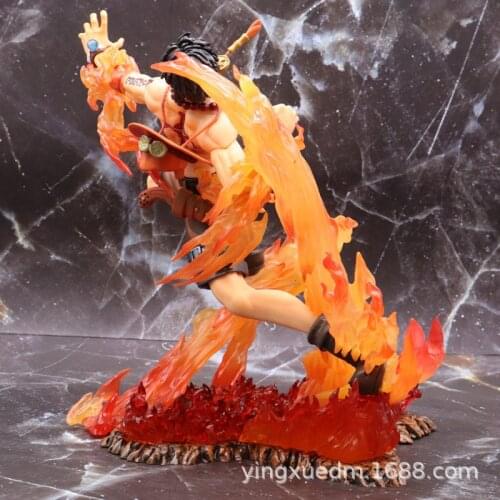 Amine One Piece POP Portgas D Ace MAX 15th Anniversary Special Editi GK Statue PVC 25CM Action Doll Model Figure Toys Kids Gift