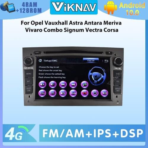 Android 10 Car Radio With Screen PX6 For Opel Vauxhall Astra Antara Meriva Vivaro Combo Signum Vectra Corsa Video Players 2 Din