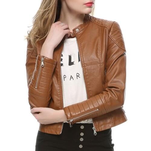 Baldauren Womens Fashion Leather Jackets