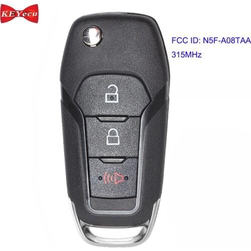 KEYECU for Ford EcoSport F-150 F-250 F-350 F-450 F-550 Explorer 2018 Remote Key Fob FCC ID N5F-A08TAA P/N: 164-R8130