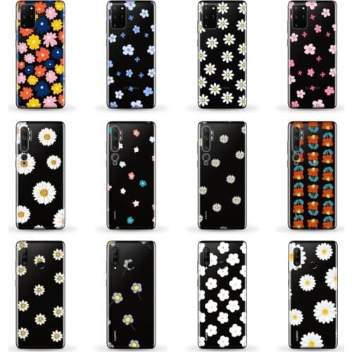 Summer small daisies flower Phone Case for SAMSUNG A51 52 50 71 31 21 S ultra 20fe plus redmi note10 8 9pro HUAWEI P30 40 lite