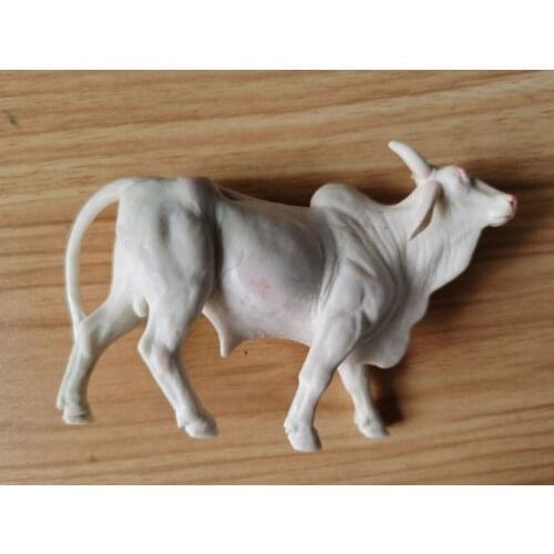 PVC figure Simulation farm animal model toy scene ornament tumor cattle turtles cow not colored white mold white mold for diy