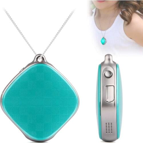 GPS Necklace Tracker for Kids,GPS + LBS + Wi-Fi Positioning,GPS Intercom Tracker Support SOS Call/History Track/Electronic Fence
