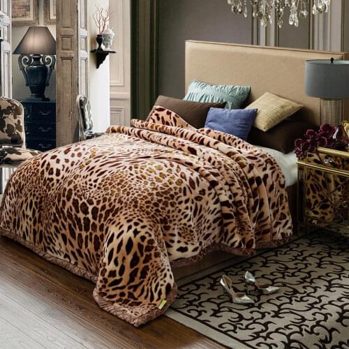 Leopard Throw Blanket on Bed Sofa Animal Skin Bedspreads Home Decor Sherpa Plush Print Thin Quilt