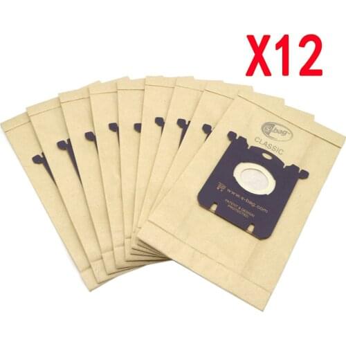 12Pcs Dust Bag Vacuum Cleaner Bag S bag for Philips Electrolux FC8202 FC8204 FC9087 FC9088 HR8354 HR8360 HR8378 HR8426 HR8514