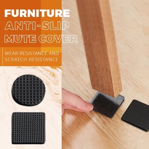 Furniture Anti-slip Cover Furniture Leg Feet Rug Felt Pads Anti Slip Mat Bumper Damper For Chair Table Protector Hardware