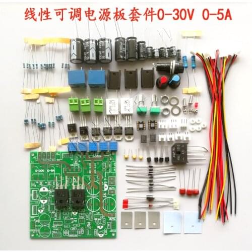 Adjustable power supply 0-30V 0-5A Learning experiment power board Stabilized constant current power board kit