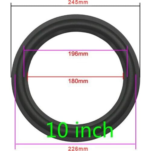 Ghxamp 10 INCH 12 Inch Suspension Subwoofer Rubber Surround Side Speaker Repair Original Factory 1Pairs