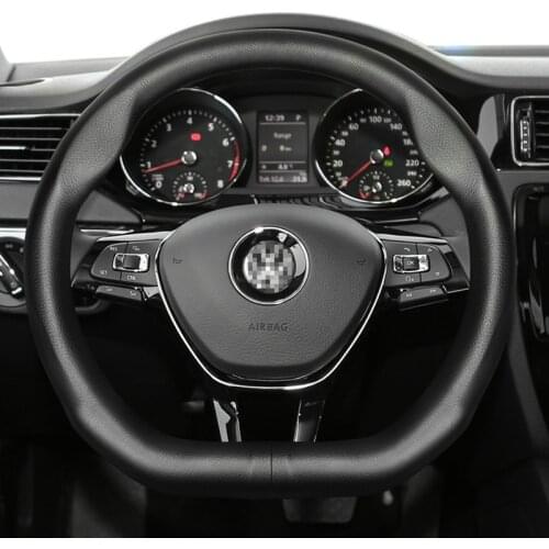 Volkswagen Car Steering Wheel Cover Suede + PU Leather For Volkswagen Golf 7 Mk7 New Polo Passat B8 Auto Accessories Interior