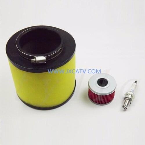 Air Filter Oil Filter & Spark Plug for Honda Foreman TRX300 TRX350 TRX400 TRX420 TRX450 TRX500 & YAMAHA YFM600FWA Grizzly