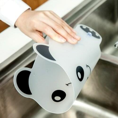 Splash Baffle Panda Shape Sink Water Splash Pool Impermeable Plate Wash Basin Gadget Suction Cup Rack Kitchen Tool Plastic Shelf