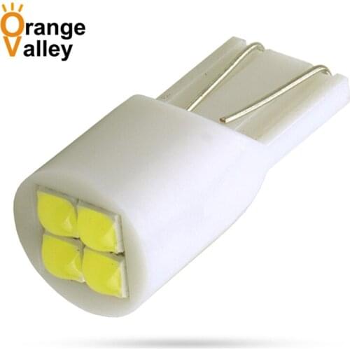 100PCS Super Bright Car LED T10 W5W 4 Turn Side License Plate Light 2825 12961 12396 158 161 168 194 Auto Interior Bulb DC12V