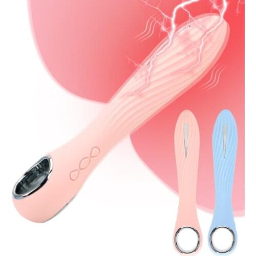 12 Frequency Electric Shock Pulse Silicone Vibrator Clitoris Stimulator Female Masturbator Gspot Sex Toy For Woman Adult Product