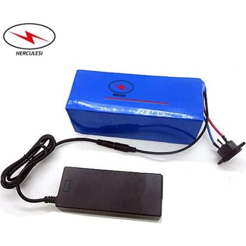 500W PVC Case Electric Bike Battery 36v 15ah velo electrique Lithium Battery Pack in 15A BMS 2A Charger 18650 Cell Li Ion Pack