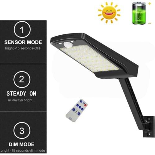 56LED Solar Power Street Light Motion Sensor Lamp Outdoor Waterproof Wall Lights Decoration Lighting Pathway Balcony illuminat