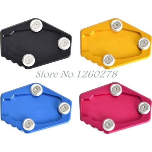 Anodized Side Stand Enlarger Plate Extension Pad Aluminum For Ducati MONSTER 795 796 2012-2015 821 1200 1200S 2014 2015