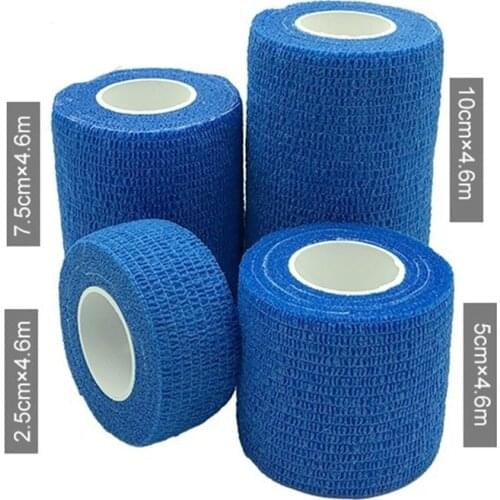 4.5m Blue Waterproof Bandage First Aid Kit Security Self-Adhesive Elastic Bandage Emergency Survival Kit