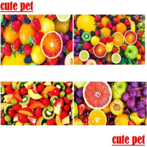 Large Mosaic Fruit restaurant decorative painting Diamond Painting wallpaper Cross-stitch Diamond 5d full diamond Art Embroidery