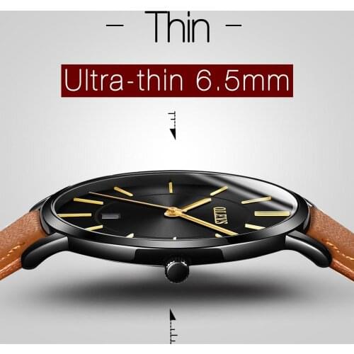 Ultra Thin Men Watches Luxury Brand Man Wristwatches Quartz Waterproof Male Clock Casual Simple Relogio Masculino With Date