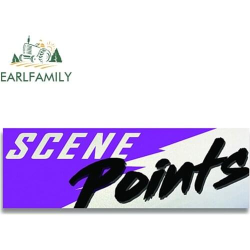 EARLFAMILY 15cm x 5.2cm Scene Points Vinyl Sticker Car Window Bumper Trunk Decal Reflective Car Sticker Waterproof Car Styling