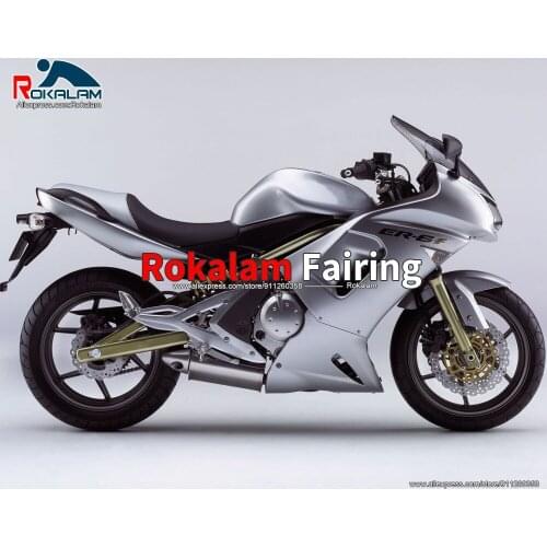 Fairing Set For Kawasaki ER6F 650R 2006 2007 2008 ER-6F 06 07 08 Silver Aftermarket Motorcycle Body Kit (Injection Molding)