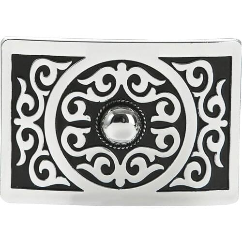 Western cowboy zinc alloy pattern belt buckle mens leather belt birthday gift