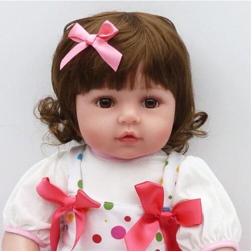 22 Inch Reborn Baby Doll Princess Girl Dolls Soft Silicone Babies Girls Lifelike Reborn Baby Doll gift munecas reborn bonecas