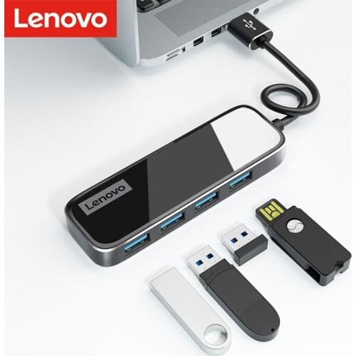 Lenovo USB 3.0 HUB 4 Port Adapter Multi USB Splitter High Speed OTG for computer PC Computer Accessories Adaptador USB C Dock