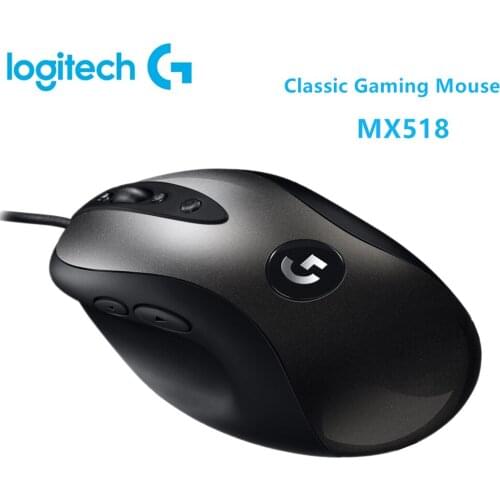 Logitech MX518 Original LEGENDARY Classic Gaming Mouse 16000DPI Programming Mouse Upgraded From MX500/510 For CSGO LOL OW PUGB