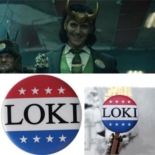 Loki Pin for President Badge Superhero Movie Cosplay Acrylic Brooch Pins Accessories Props Pin Cosplay Pins Anime Brooch Pin