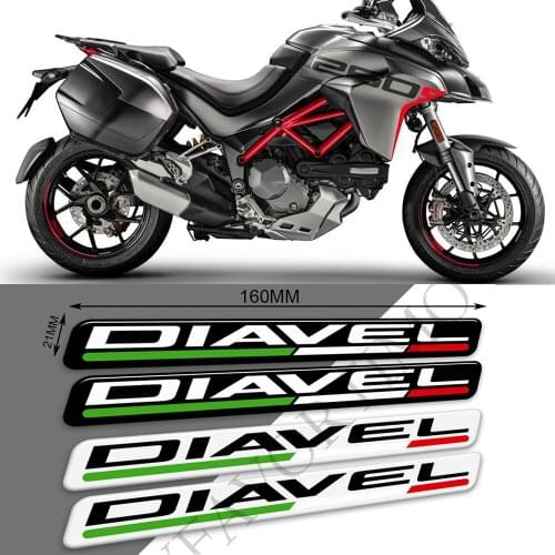 Motorcycle Stickers For Ducati Diavel XDiavel 1260S V2 V4 Tank Pad Protector Fairing Emblem Logo Fender Windshield Handguard
