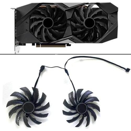 Original 2pcs 95mm PLD10010S12H 4PIN RTX2060 GPU FAN For Gigabyte GTX 1650 1660Ti RTX 2060 2070 Graphics Card Fans Cooler Fan