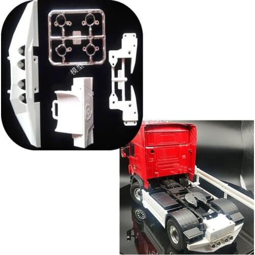 Rc Truck TAMIYA SCANIA R470 R620 R730 56323 Part Plastic Rear Beam Bumper +Spoiler For 1/14 Remote Control Car Toys Tractor DIY