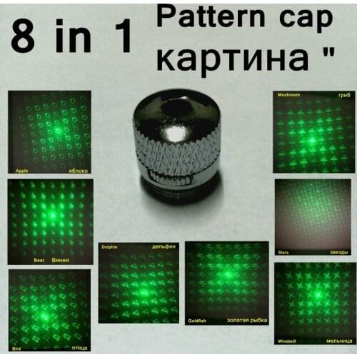 [ReadStar]8A 8 in 1 Laser pattern cap image heads pictures showing cap 8 patterns in 1 cap for 017 018 303 851 etc. Lasers