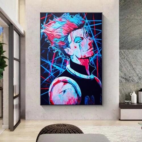 Modern Anime Canvas Painting Hunter Hisoka Morow Prints and Posters Cuadros Wall Art Pictures for Living Room Home Decoration