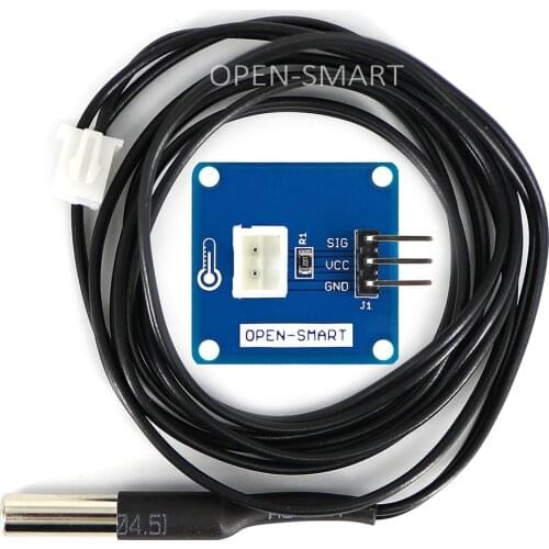 Waterproof NTC Thermistor Temperature Sensor Probe + Adapter Module for Arduino