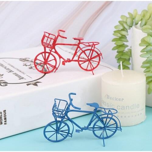 1PC 1:12 Dollhouse Accessories Small Bike Dollhouse Simulation Model Furniture Accessories Decoration For Kids Birthday Gift Toy