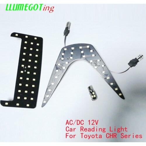 12V Super Bright 6000K White 3pcs/set SMD2835 Car Auto Interior Roof Dome LED Reading Light Lamp For Toyota CHR Series