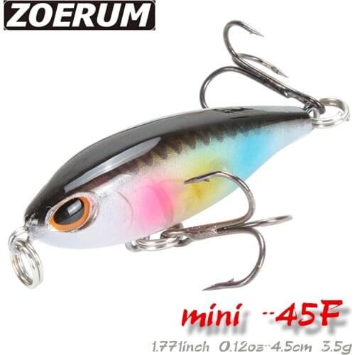 3.5g 45mm Wobblers Fishing Lures Top Water Lures for Bass Fishing Bait Pike Mini Artificial Bait Hard Lures for Fish Tackle